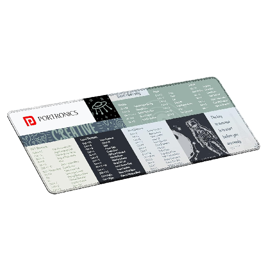 Portronics Comfipad 2 Extended Mouse Pad Grey
